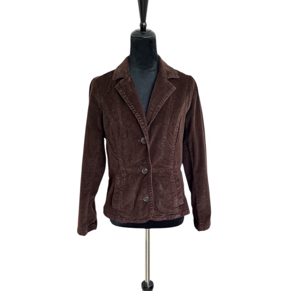 St. John’s Bay Chocolate Brown Corduroy Blazer PM